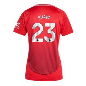 Manchester United Luke Shaw #23 Domaci Dres za Ženska 2024-25 Kratak Rukavima